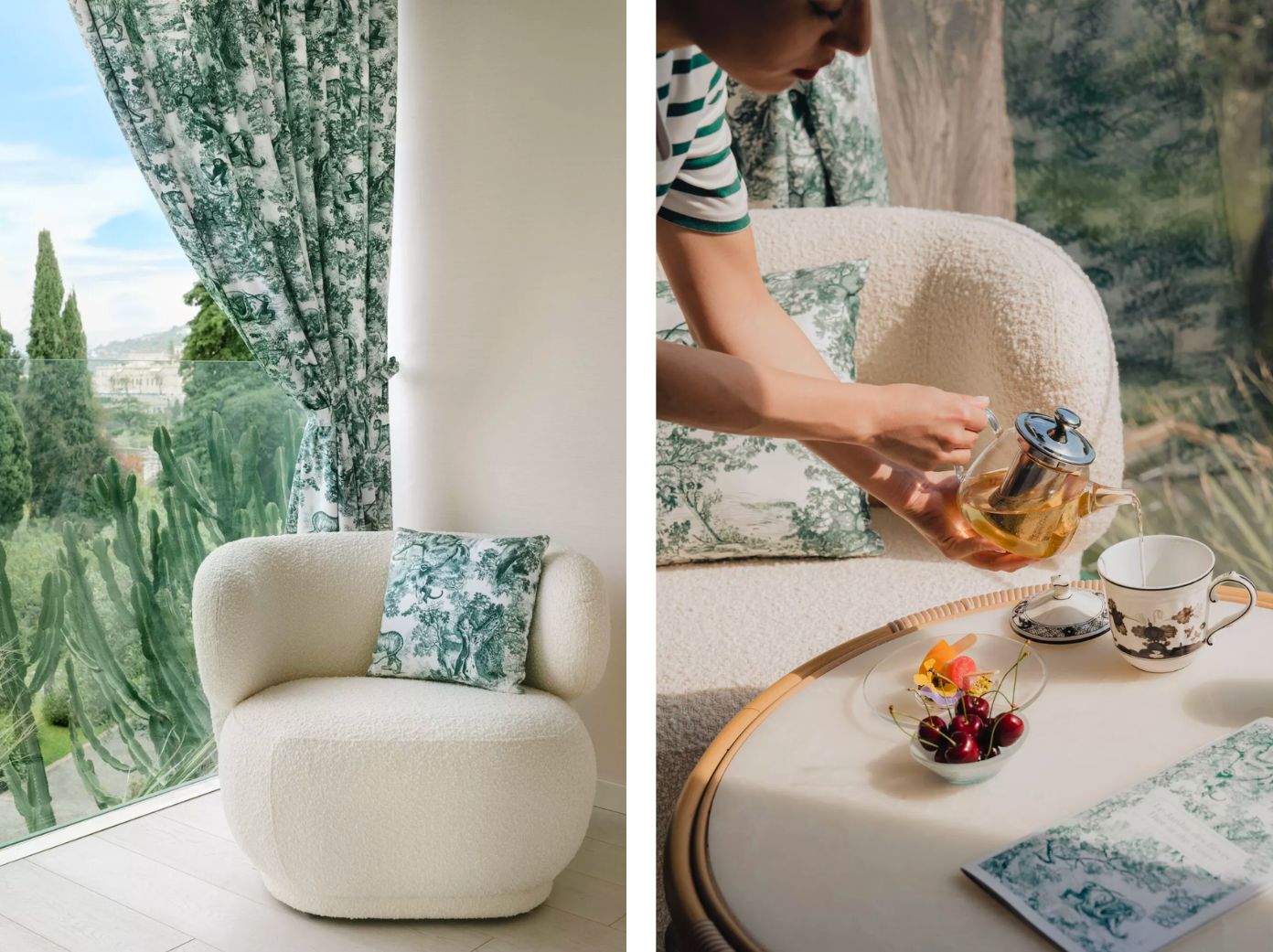 dior curates serene wellness cabins at taormina's grand hotel timeo